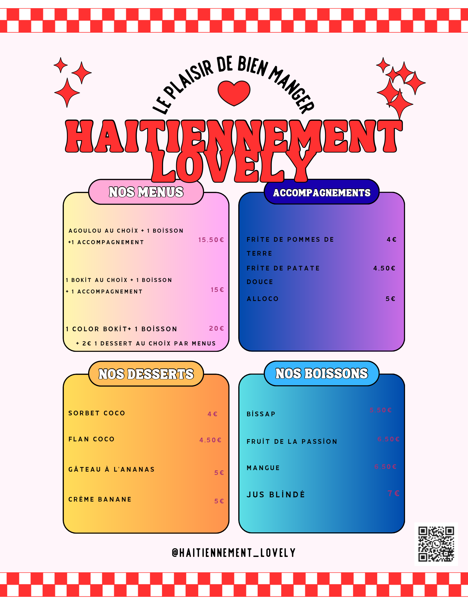 Nos Menus